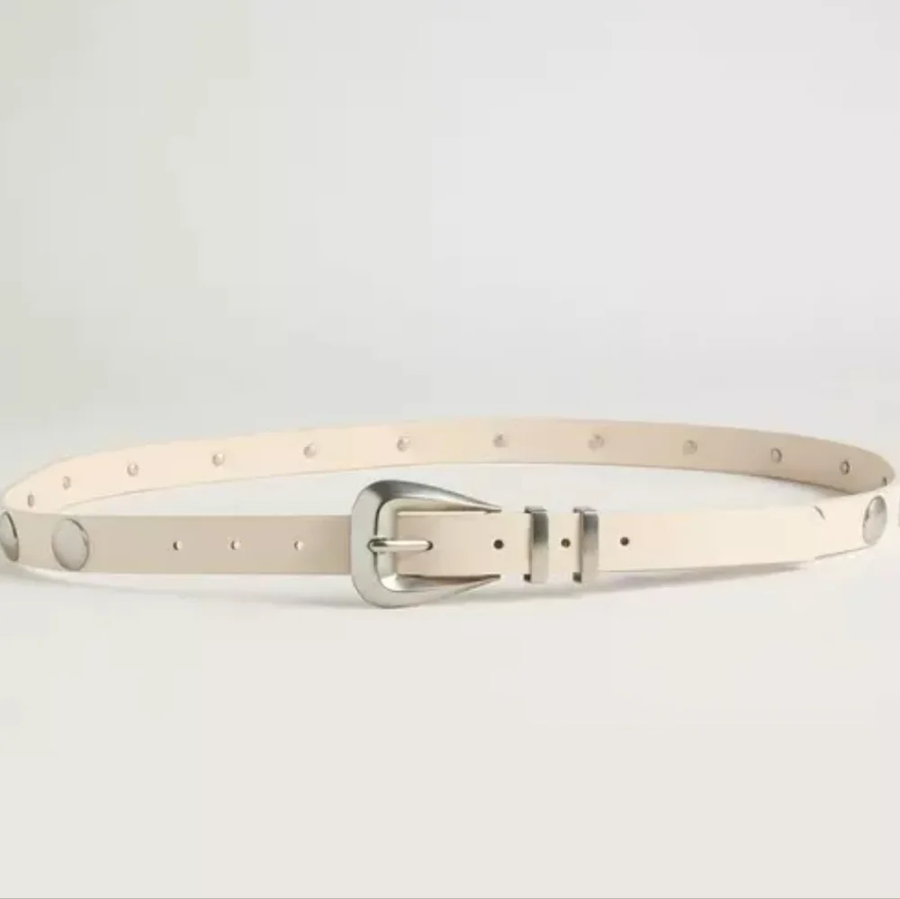 NWOT Torrid Beige Western Studded Faux Leather Belt - Picture 2 of 3